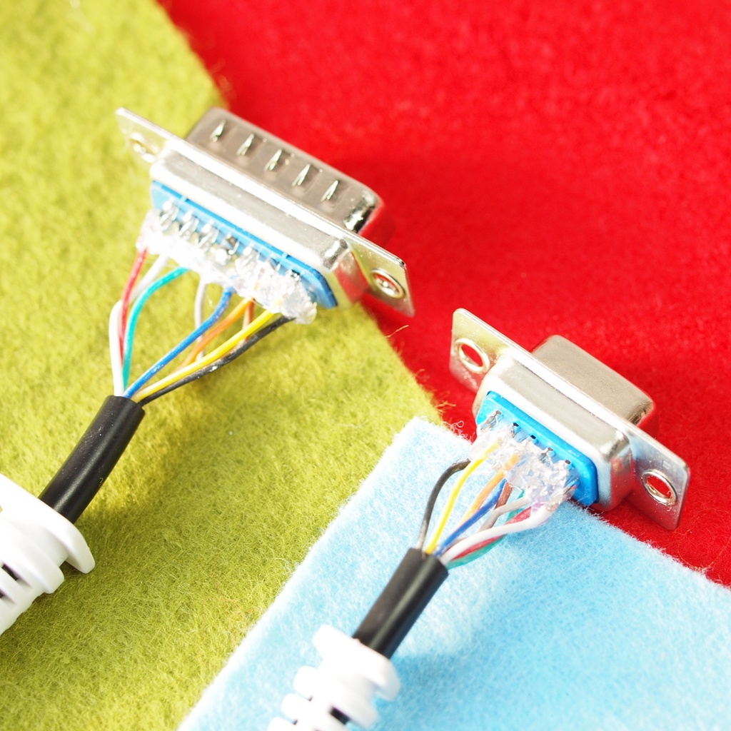 Short版 D-sub15 2列⇒3列 ディスプレイ変換ケーブル RGBとHsync Vsync RGB-GNDx3 Sync-GNDx1 接続 X68000 FM TOWNS PC-9801用