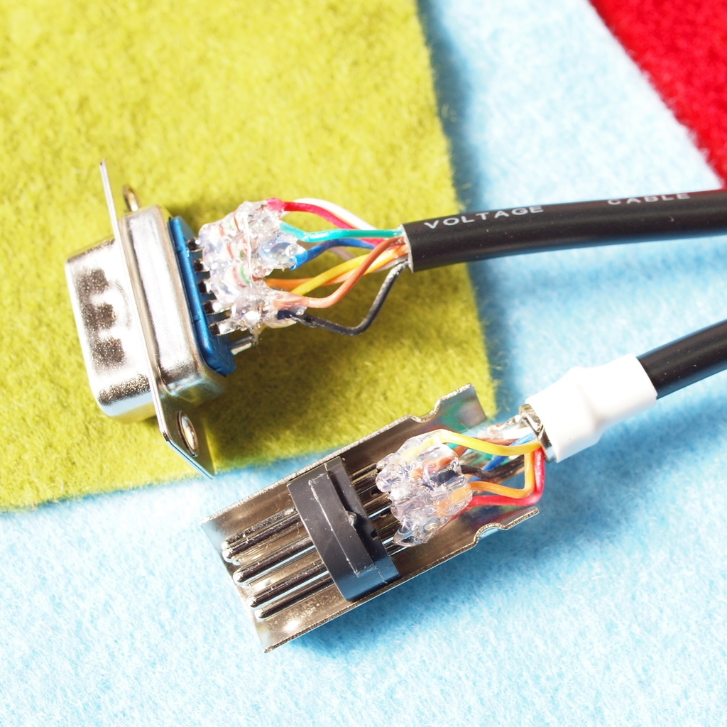 1.4m デジタルRGB変換ケーブル MZ-700 MZ-712 FM-8 FM-7 FM-NEW7 PC-8001 PC-8801 15kHzディスプレイ用