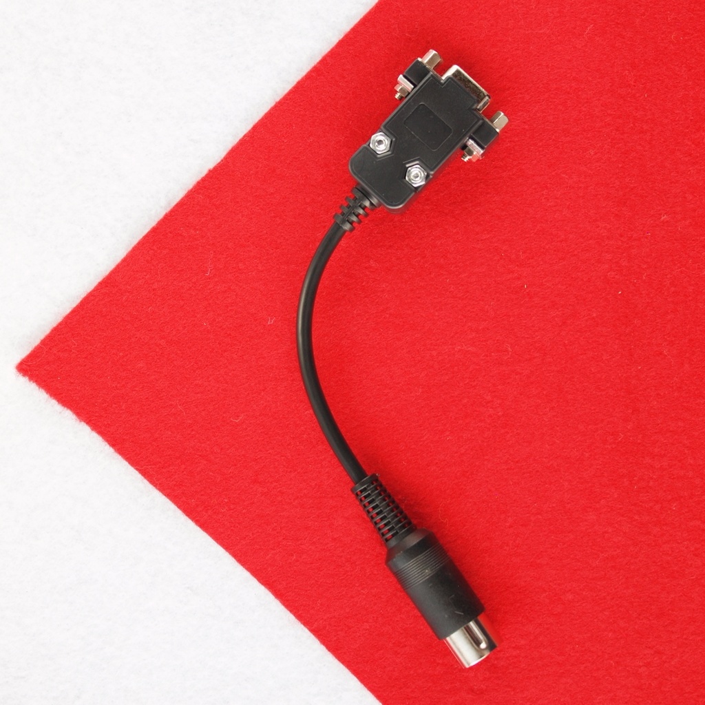 Short版メスネジ付き　X1/turbo用 デジタルRGB変換ケーブル　15kHzディスプレイ　DIN6