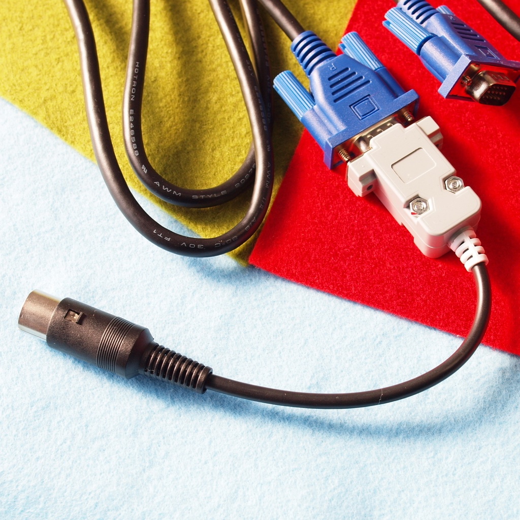 Short版 X1/turbo用 デジタルRGB変換ケーブル 15kHzディスプレイ DIN6