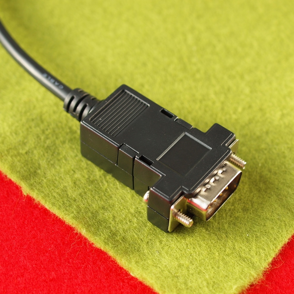 Short版メスネジ無し FM-77 初代FM77AV用 D-sub9⇒Hsync 15kHz ミニD-sub15 3列 デジタルRGB変換ケーブル RGBとHsync Vsync GNDx2 FGx2