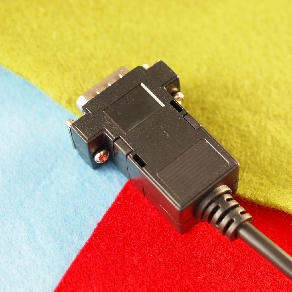 Short版メスネジ無し FM-77 初代FM77AV用 D-sub9⇒Hsync 15kHz ミニD-sub15 3列 デジタルRGB変換ケーブル RGBとHsync Vsync GNDx2 FGx2