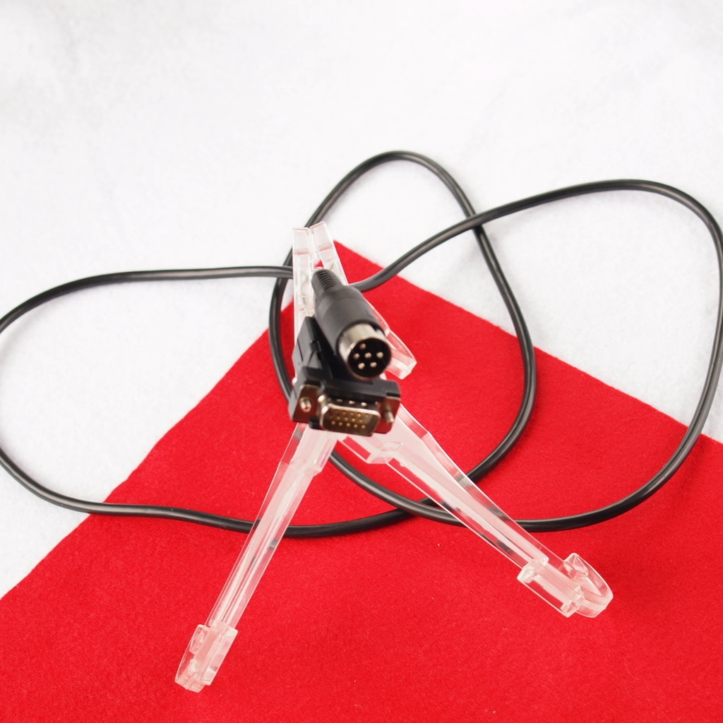 1.4m デジタルRGB変換ケーブル 黒版 ミニD-sub15ピン3列 15・24kHz対応ディスプレイ用 #PC-8001/PC-8801/PC-9801 MZ FM-7/NEW7