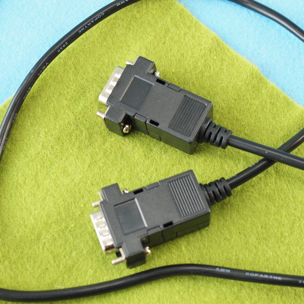 1.4m版 FM-77 初代FM77AV用 D-sub9⇒Hsync 15kHz ミニD-sub15 3列 デジタルRGB変換ケーブル RGBとHsync Vsync GNDx2 FGx2