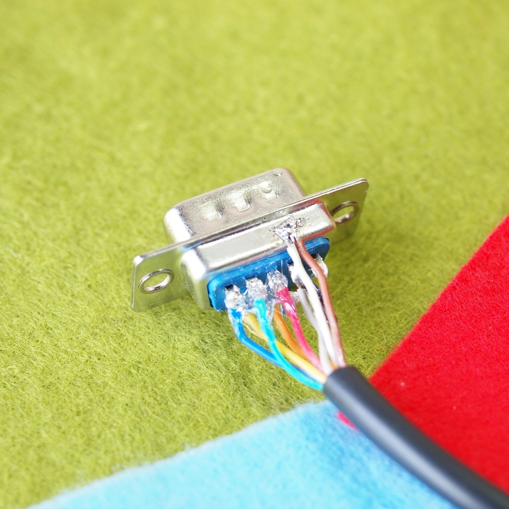 1.4m版 FM-77 初代FM77AV用 D-sub9⇒Hsync 15kHz ミニD-sub15 3列 デジタルRGB変換ケーブル RGBとHsync Vsync GNDx2 FGx2