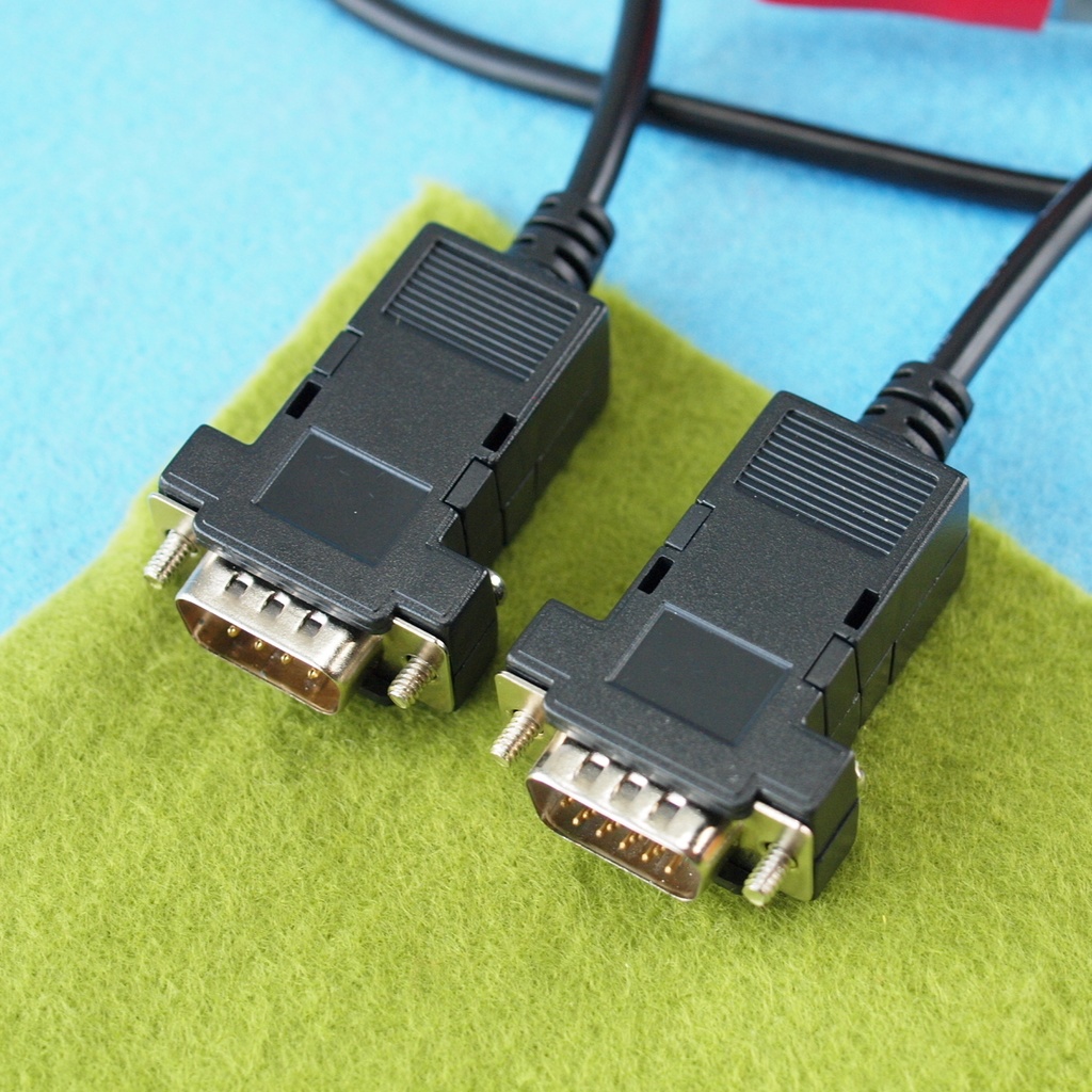 1.4m版 FM-77 初代FM77AV用 D-sub9⇒Hsync 15kHz ミニD-sub15 3列 デジタルRGB変換ケーブル RGBとHsync Vsync GNDx2 FGx2