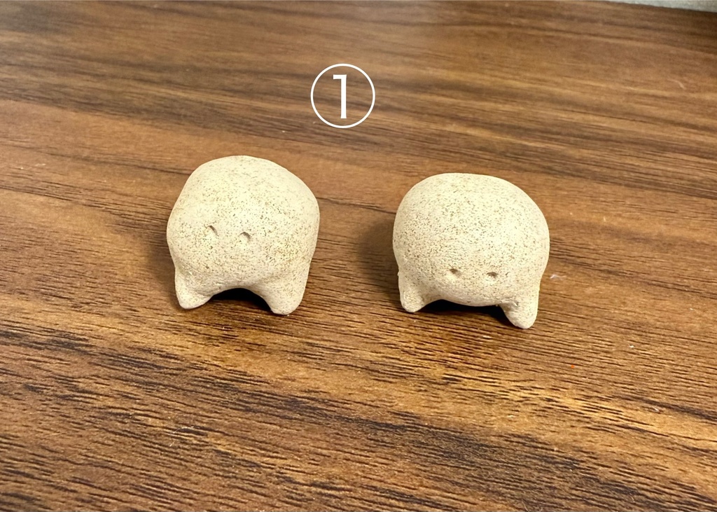 蟹の置物①〜③