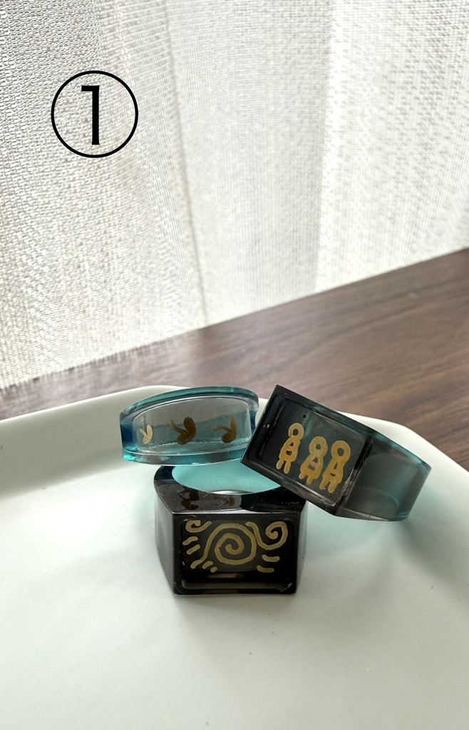 想いを馳せる予定だった装飾品（訳ありリングセット）①〜⑤