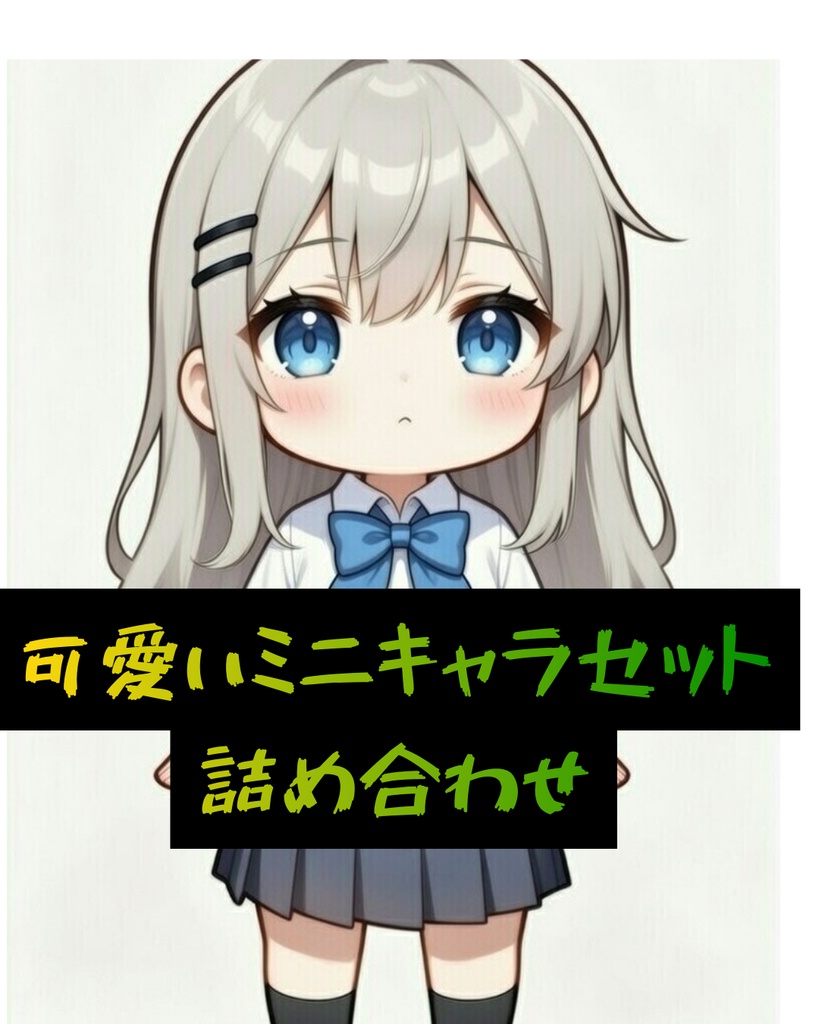 【AI】可愛いミニキャライラストセット詰め合わせ