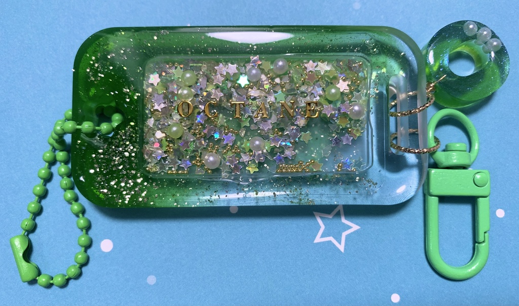 オクタンイメージ シャカシャカネームタグキーホルダー