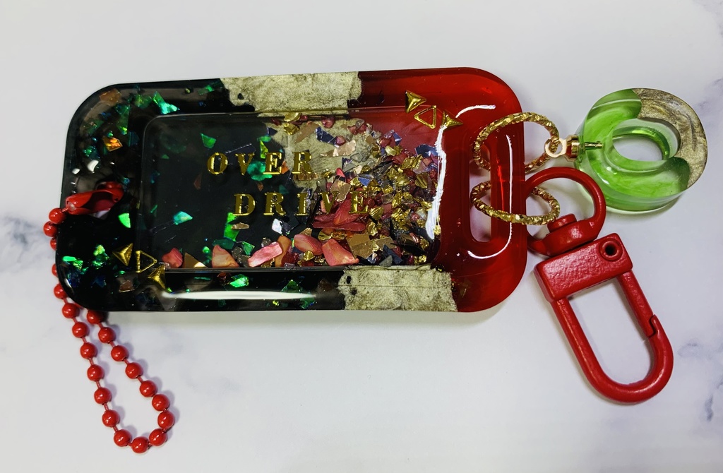 オーバードライブイメージ シャカシャカネームタグキーホルダー