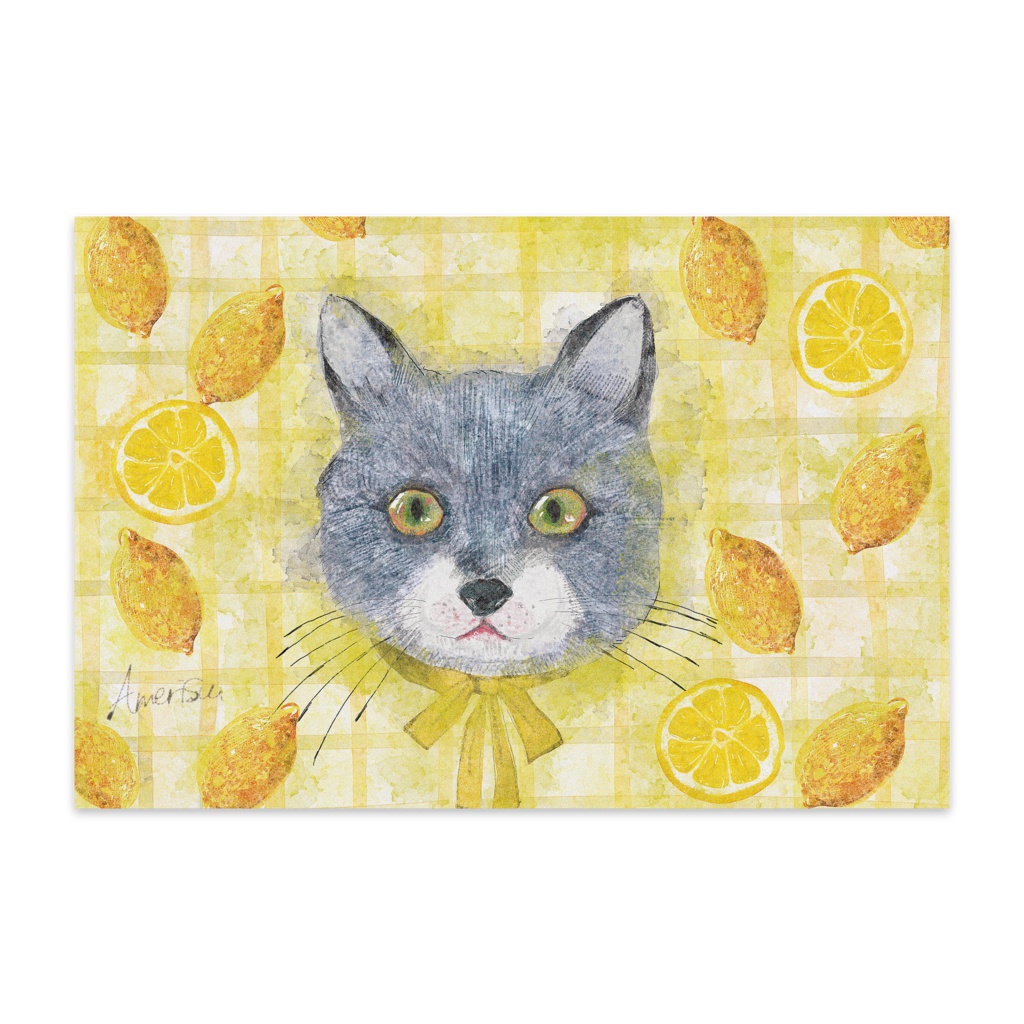 猫と檸檬(Kaķis un Lemon)　※絵葉書