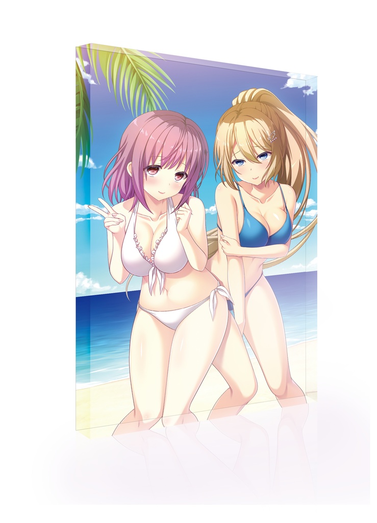 Steam版Eスクールライフ発売記念 B6アクリルオーナメント 東金望愛＆陣内莉佳子