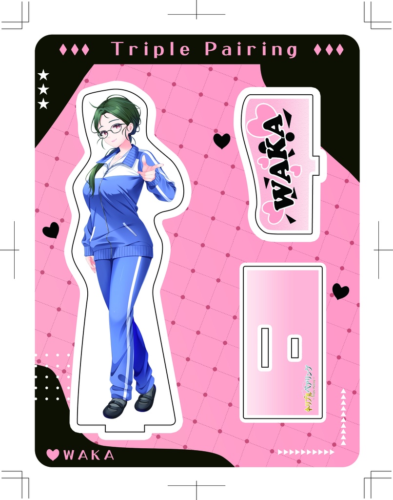 トリプルペアリング アクリルフィギュアスタンド 沖田和歌