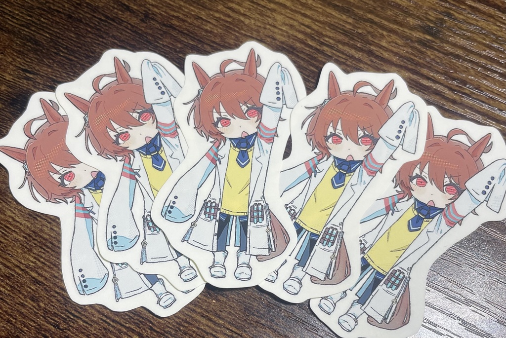 何かしら掲げ・支えてくれるタキオンさんのステッカー