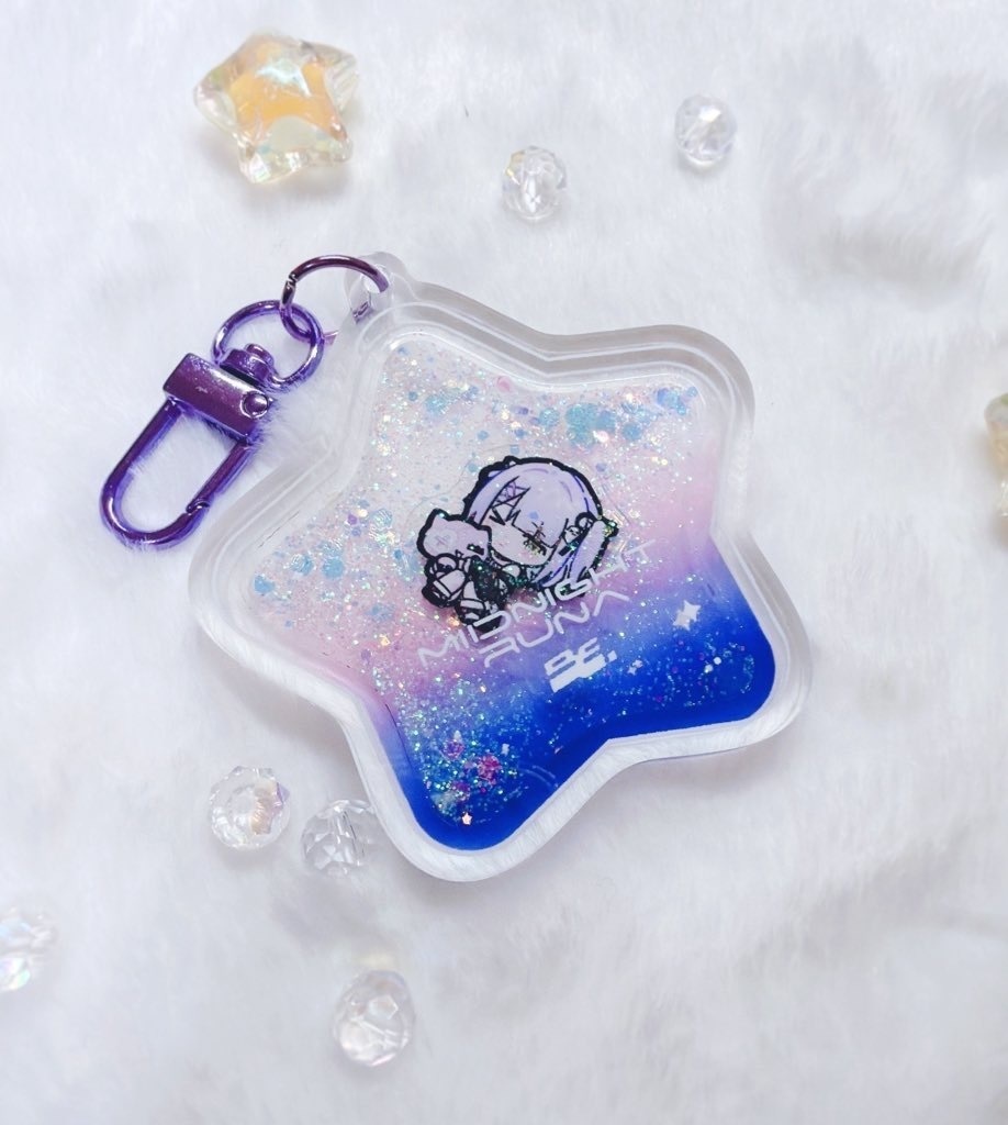 [紫宮るな]ミッドナイトセット(アクキー/ステッカー)