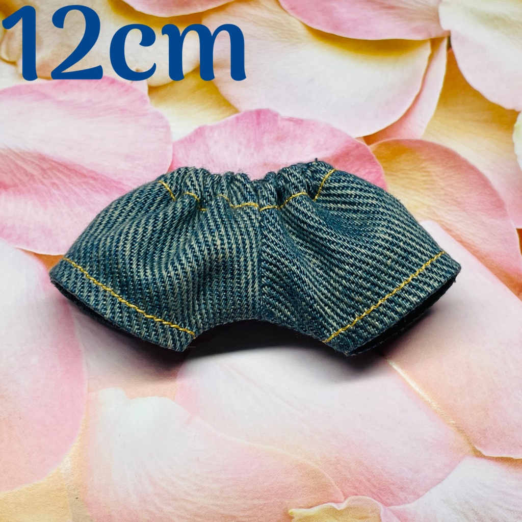 12cmぬい用 デニムゴムパン