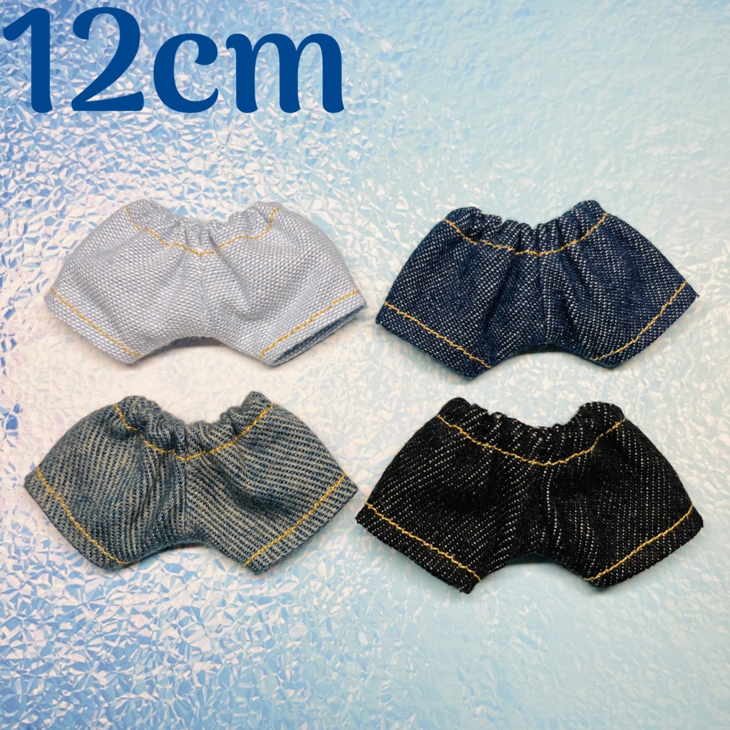 12cmぬい用 デニムゴムパン
