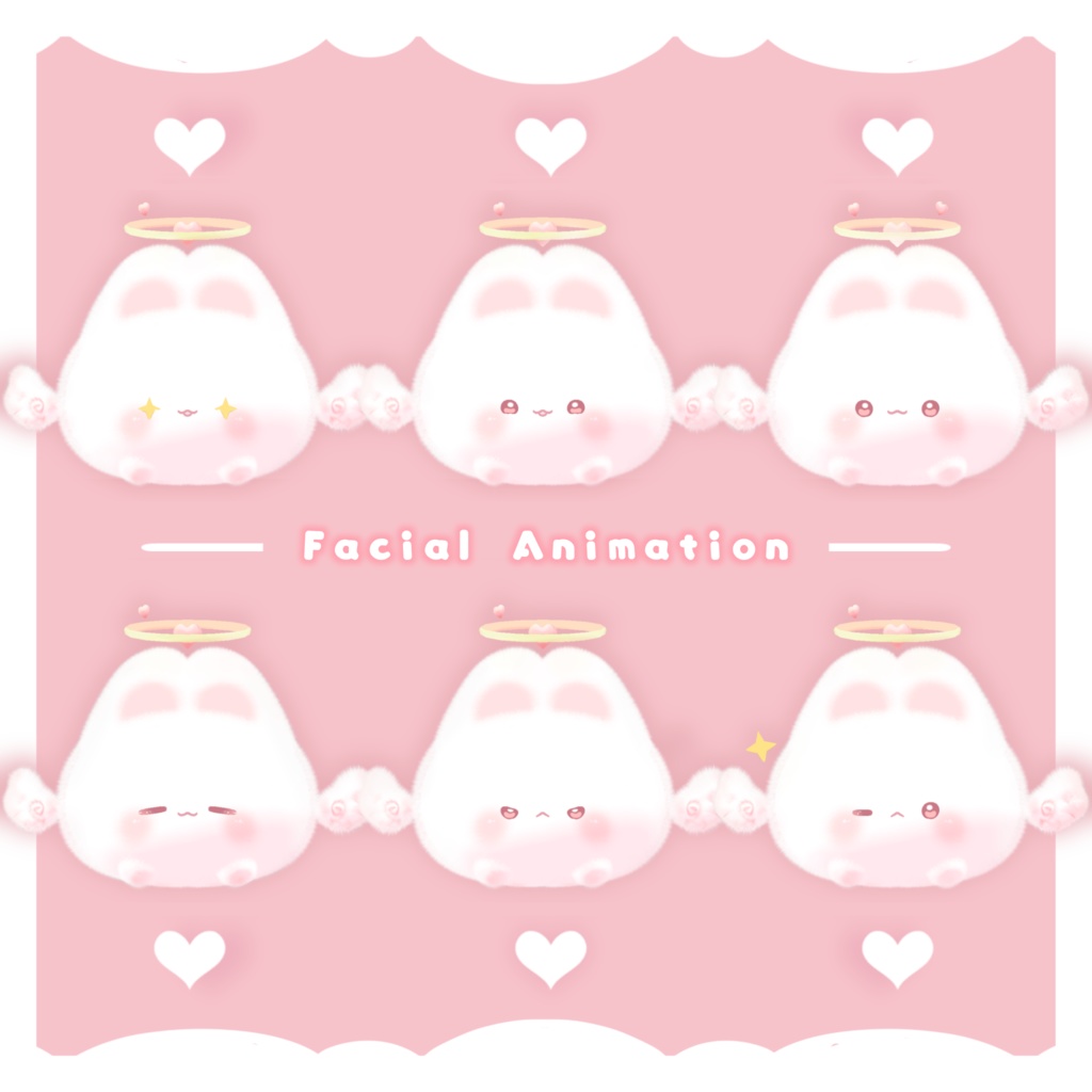 ☁ SALE ☁ 3Dモデル「ふわうさ」 | VRChat対応