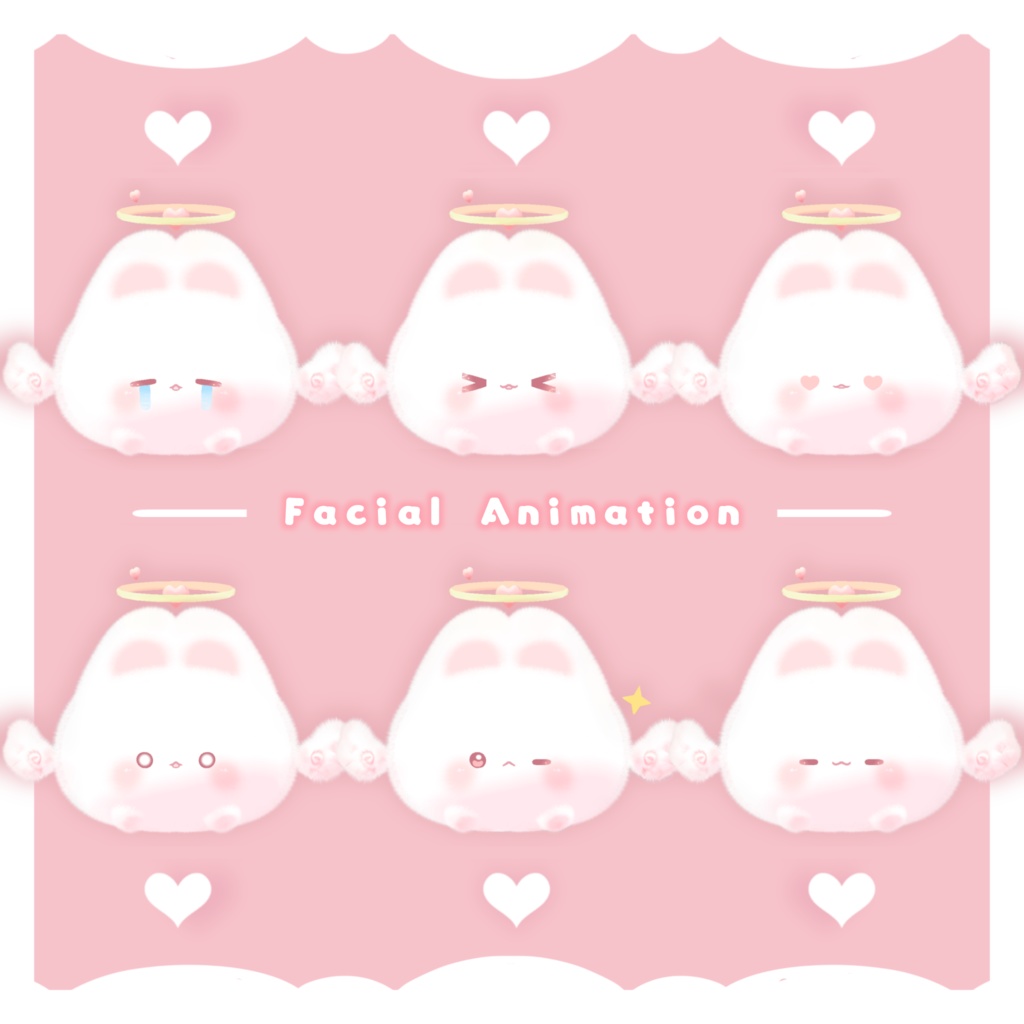 ☁ SALE ☁ 3Dモデル「ふわうさ」 | VRChat対応