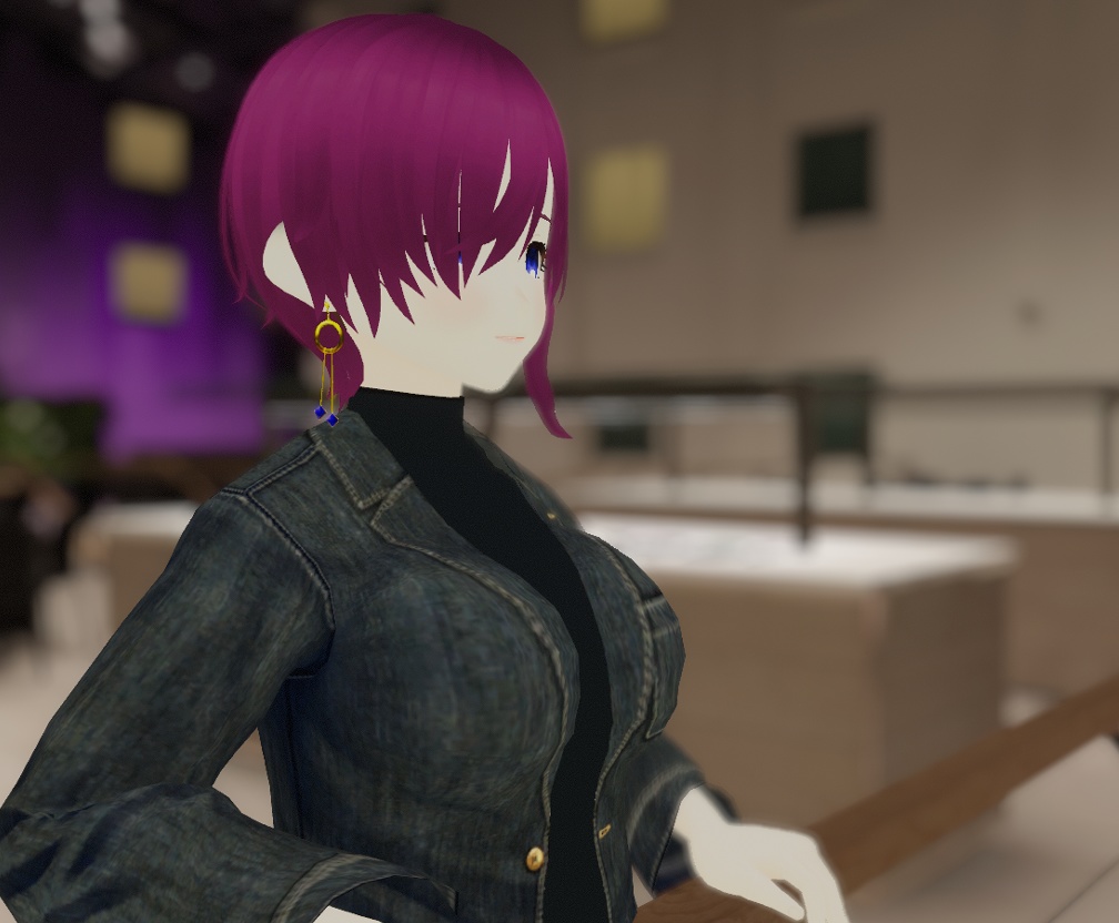 【無料版あり】VRoid用アクセサリテクスチャ BlueCrystalPierce/ブルークリスタルピアス