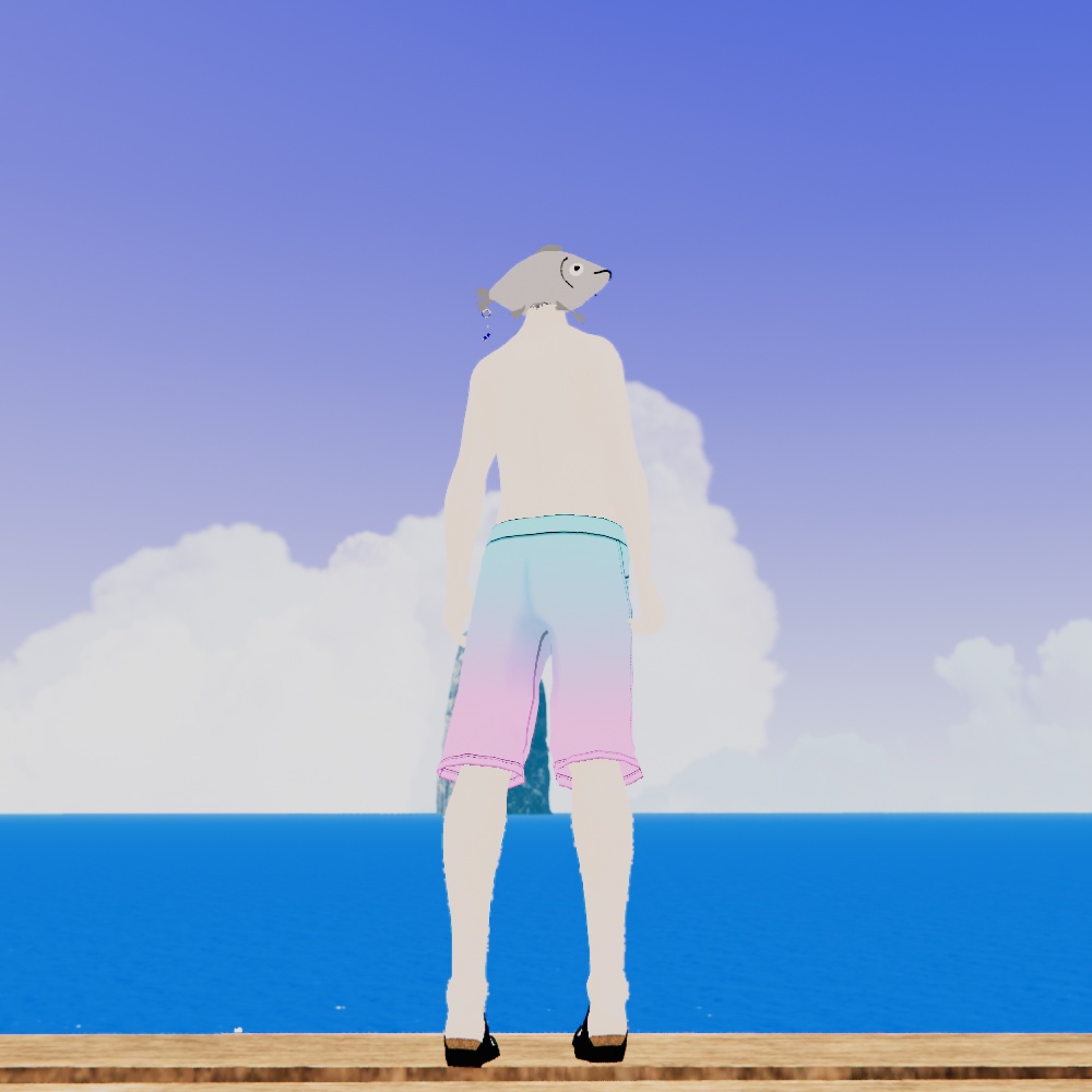 【無料版あり】VRoid用 男性向け水着テクスチャ Surf Swimwear/サーフスイムウェア