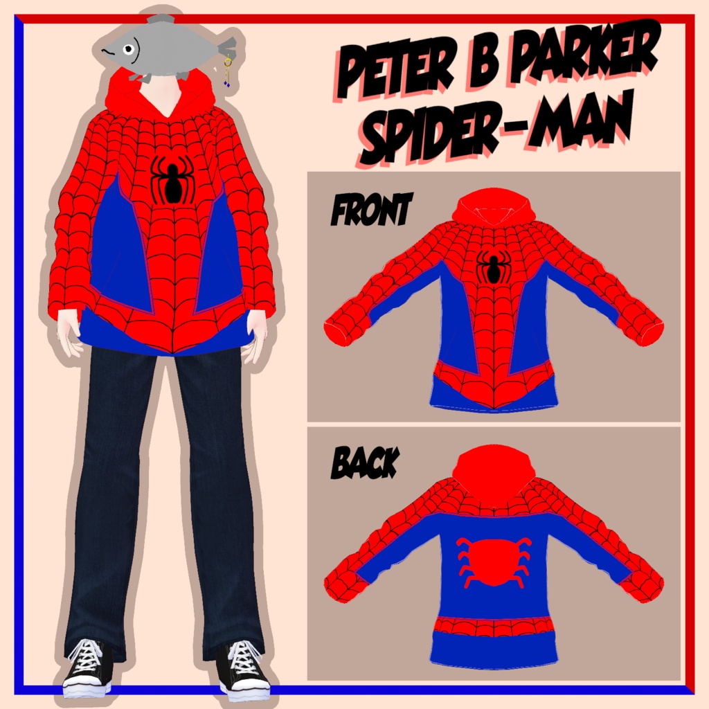 【無料配布】MCSシリーズ:スパイダーバースモチーフ パーカーセット【スパイダーバース】