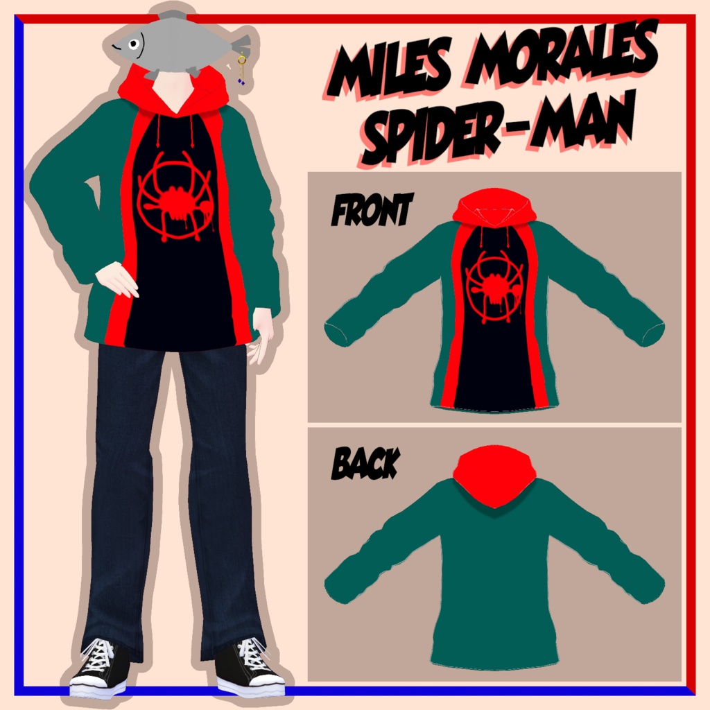 【無料配布】MCSシリーズ:スパイダーバースモチーフ パーカーセット【スパイダーバース】