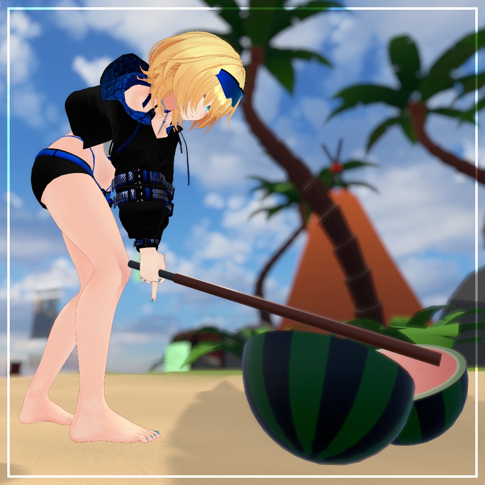 【VRChat】スイカ割りギミック【ワールド用ギミック】