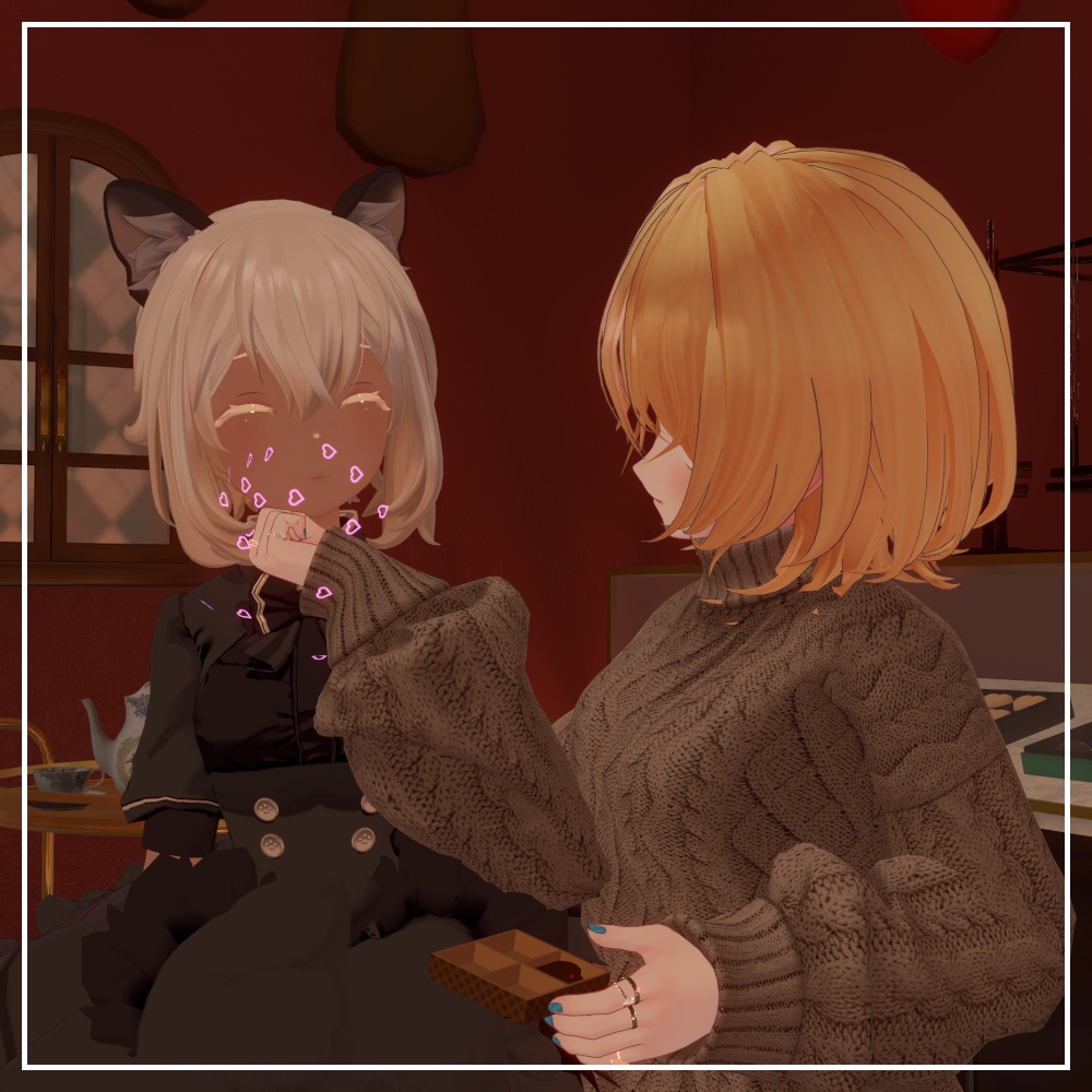 【VRC想定】バレンタインセット【アバターギミック】