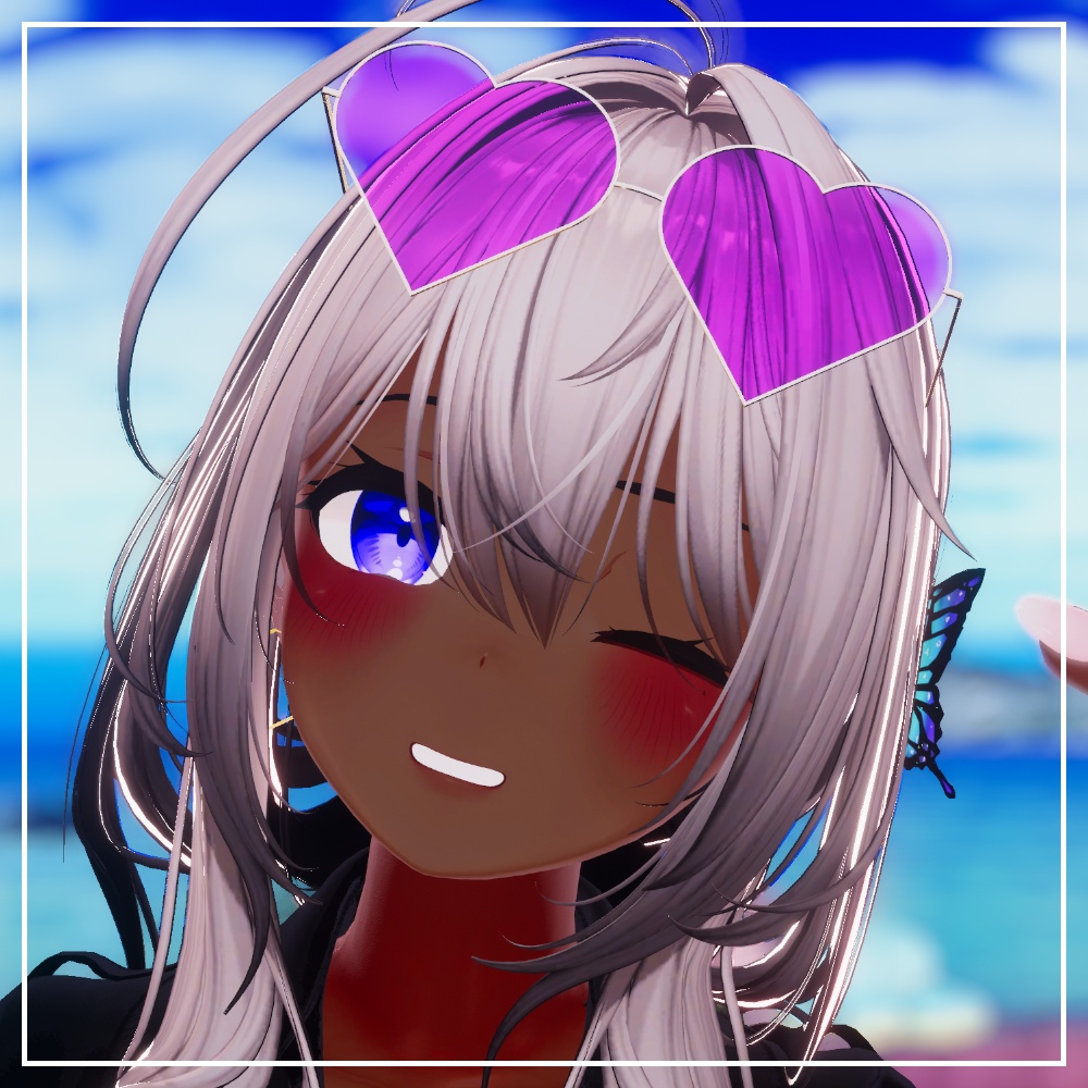 ハートサングラス