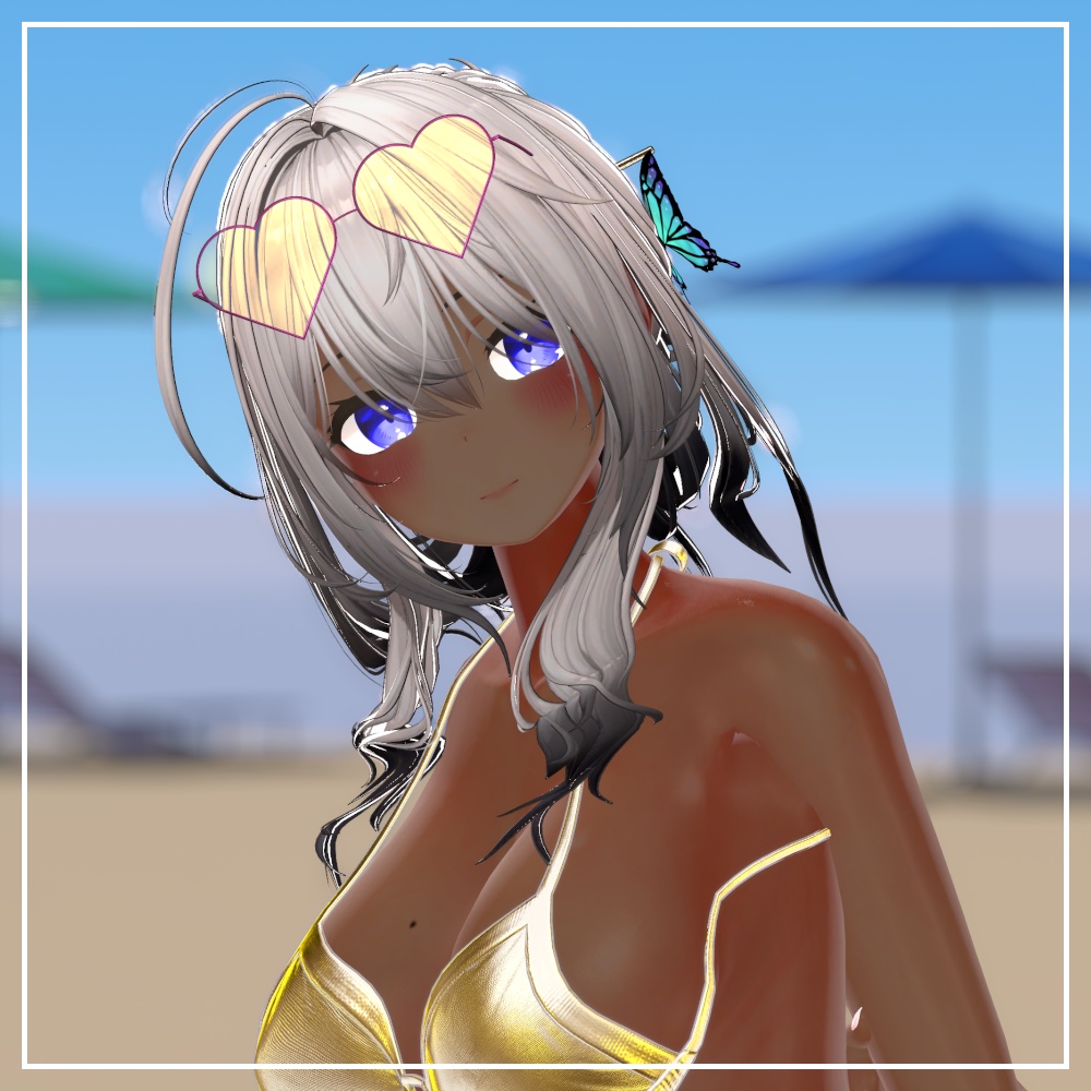 ハートサングラス
