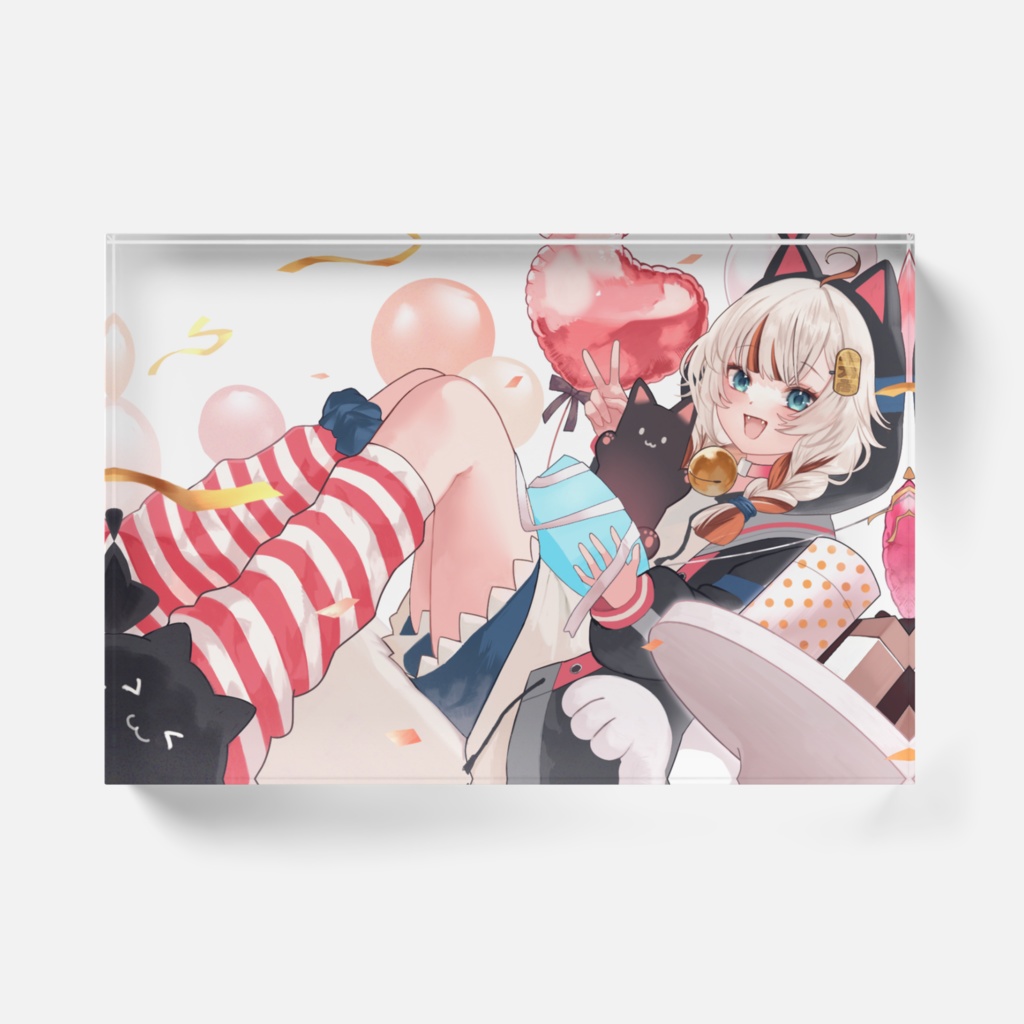 2024年招来ななし誕生日イラストアクリルブロック