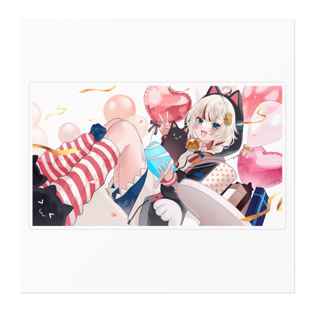 2024年招来ななし誕生日イラストステッカー