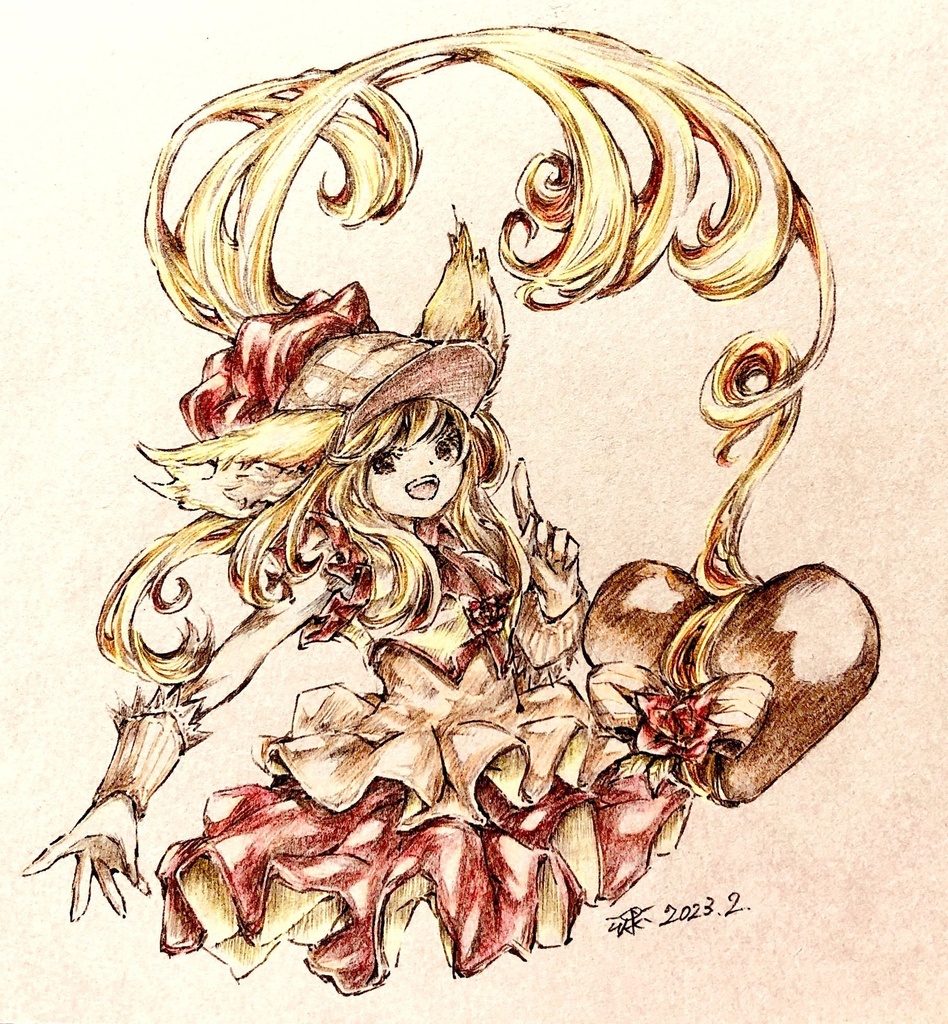 「兎」「狐」「羊」原画