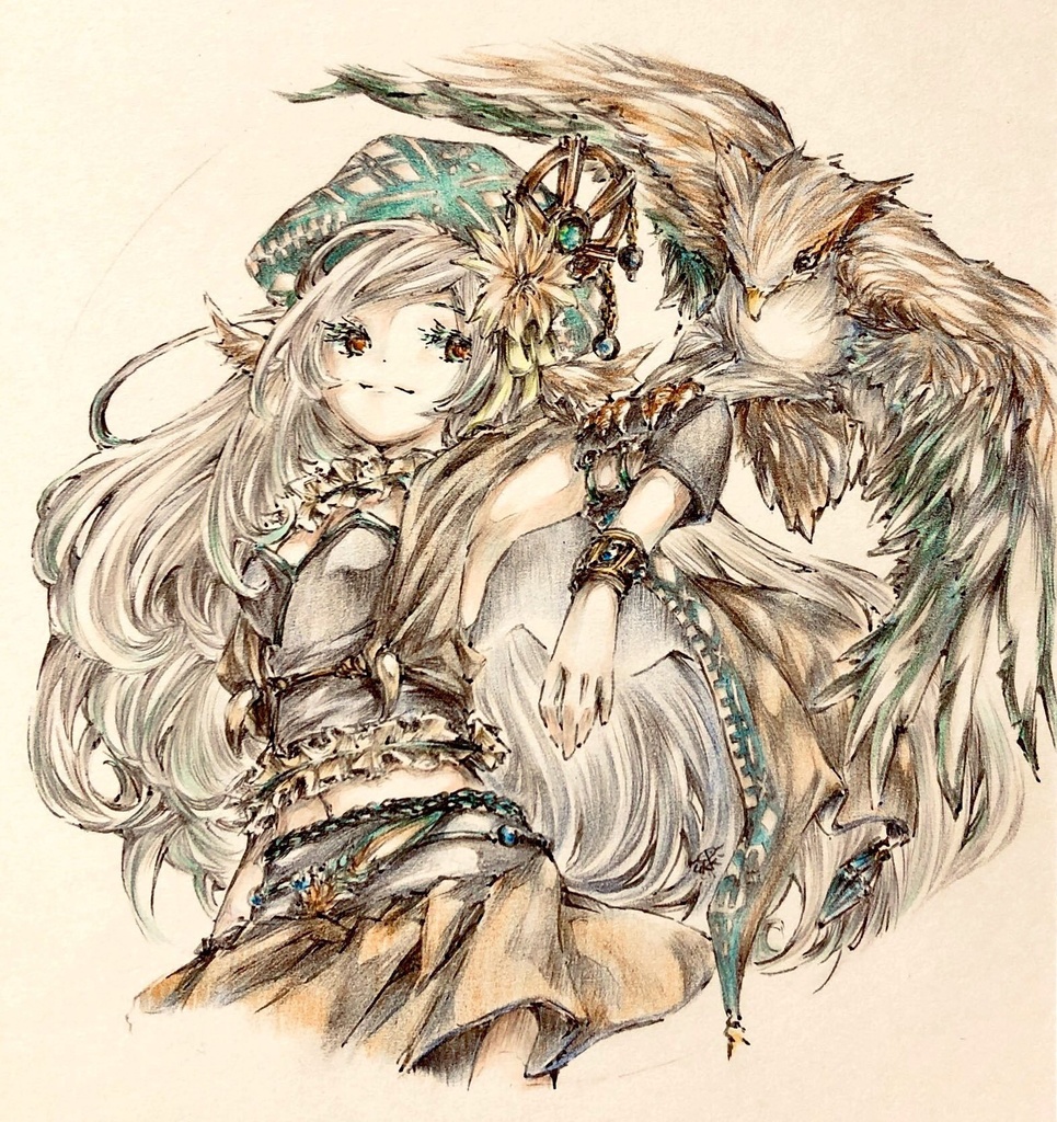 ファンタジーイラスト原画