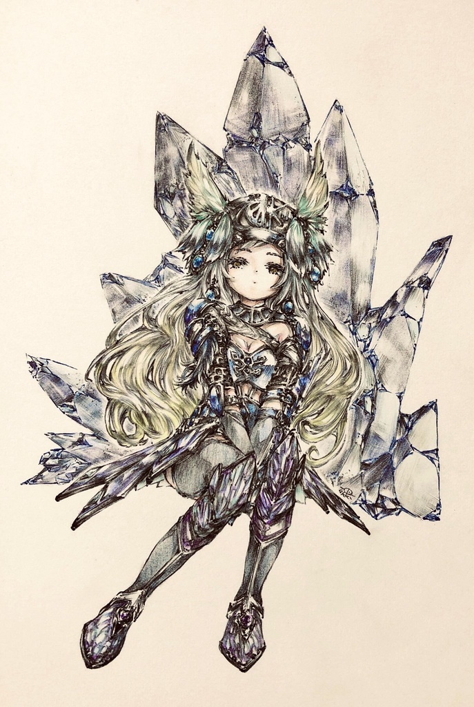ファンタジーイラスト原画