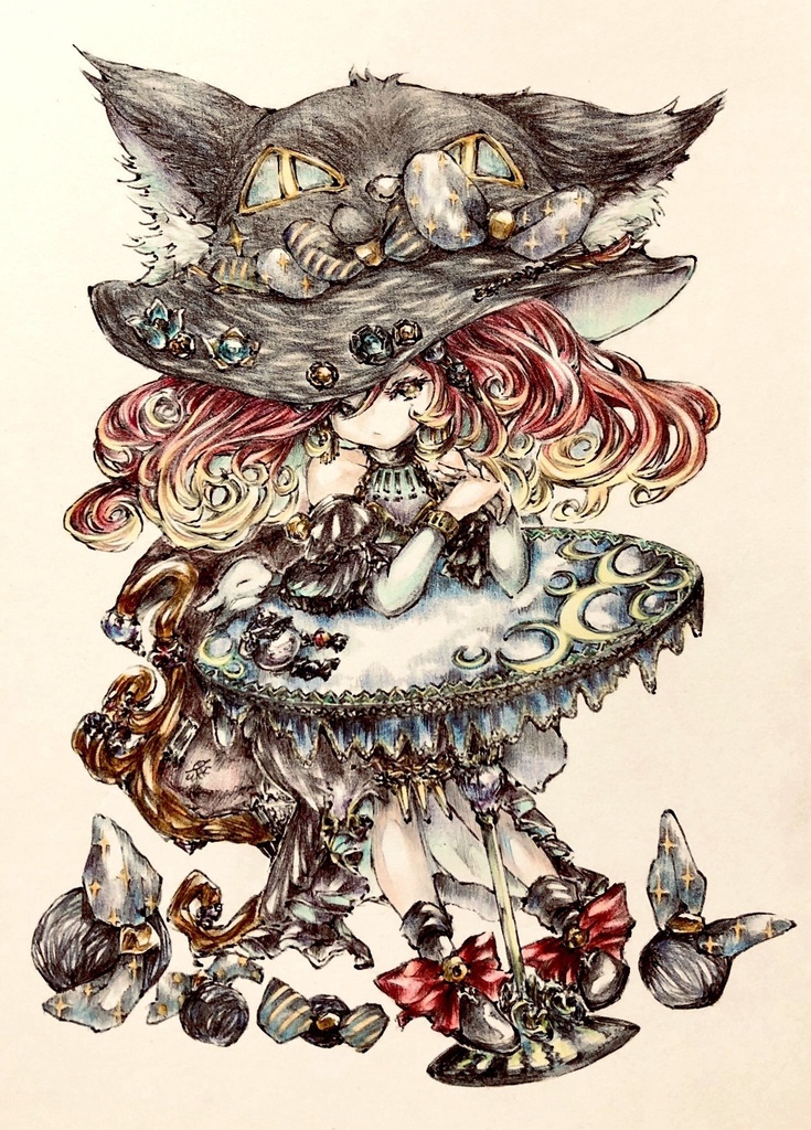 ファンタジーイラスト原画