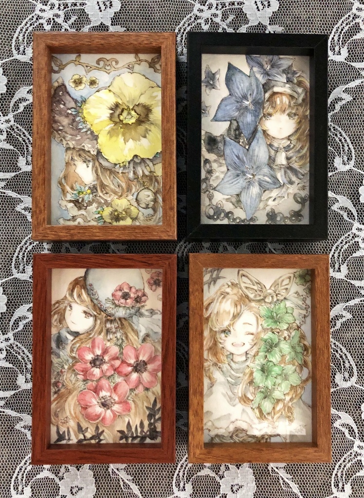 「 Blossoming sisters 」ミニ原画