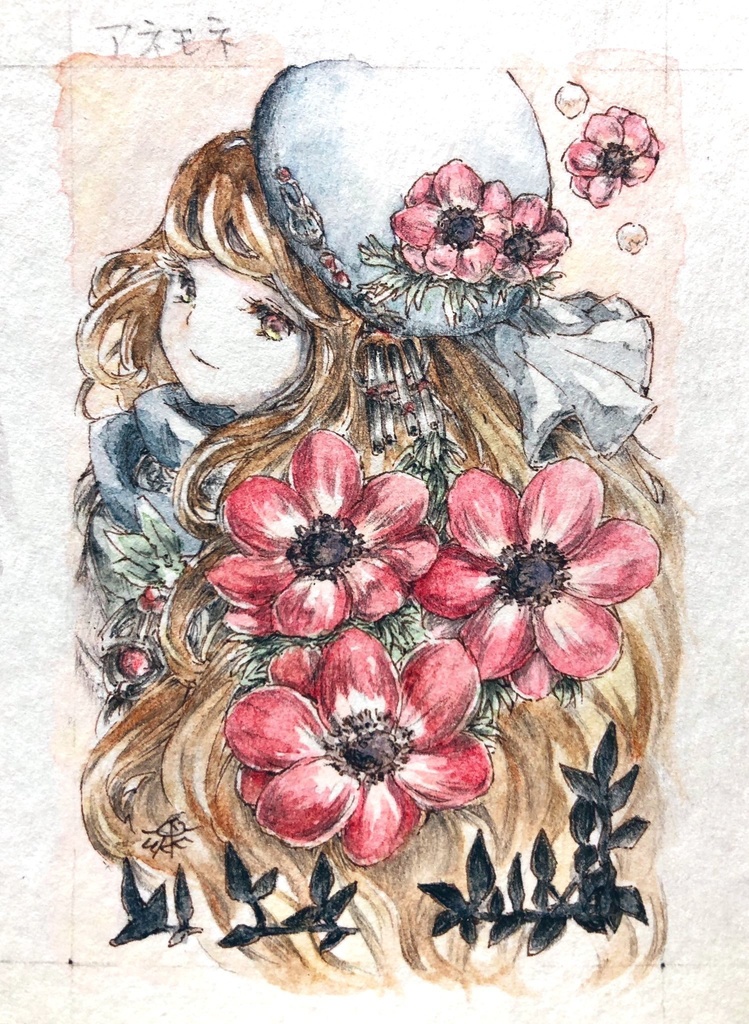 「 Blossoming sisters 」ミニ原画