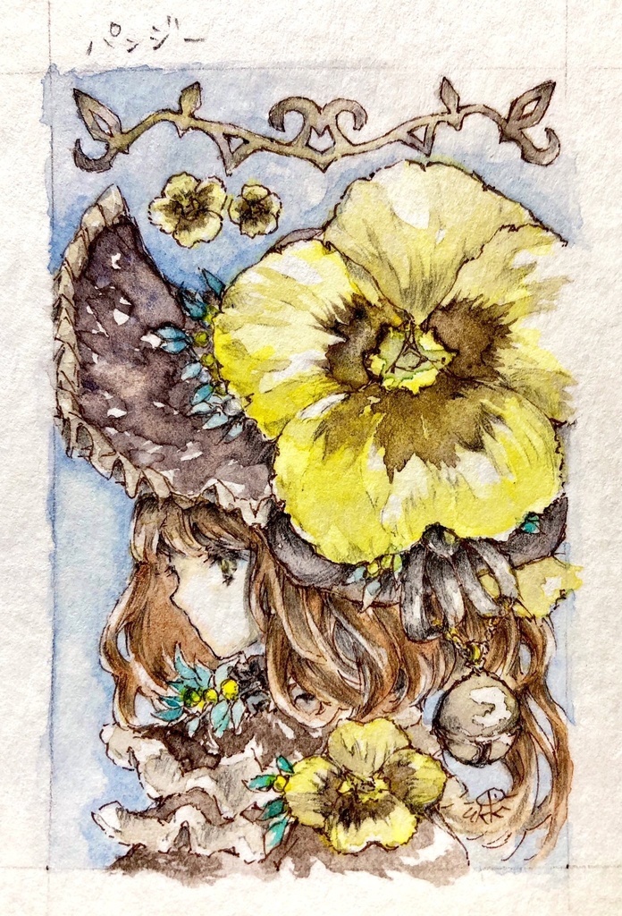 「 Blossoming sisters 」ミニ原画