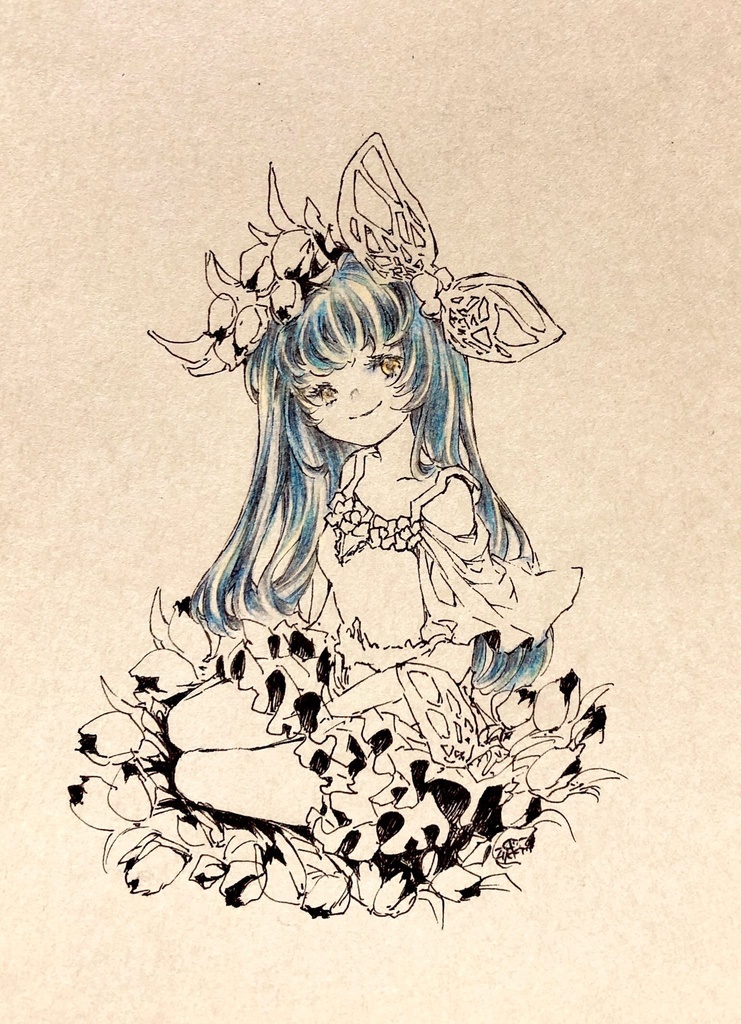 「 unknown fairy 」ドローイング原画