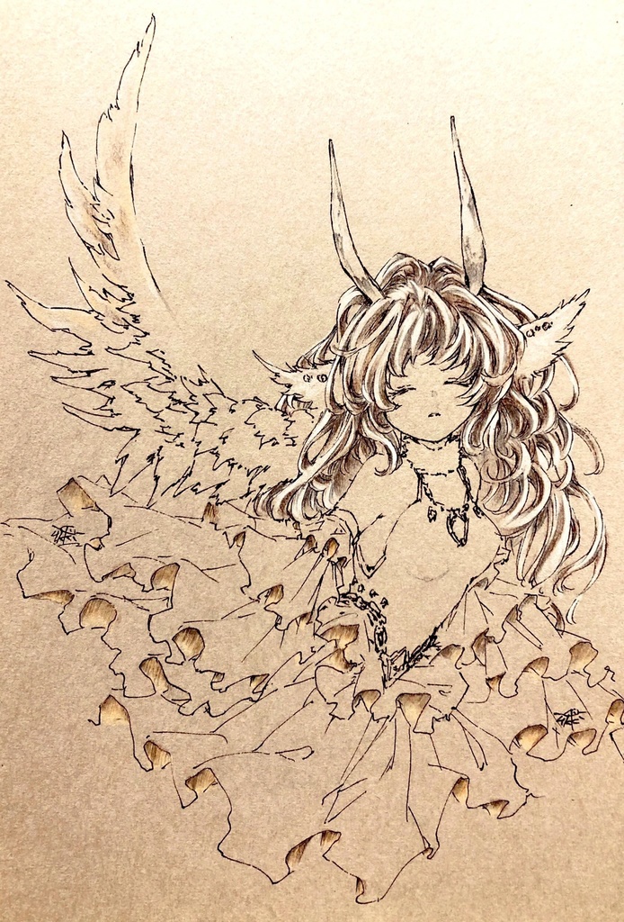 「 unknown fairy 」ドローイング原画