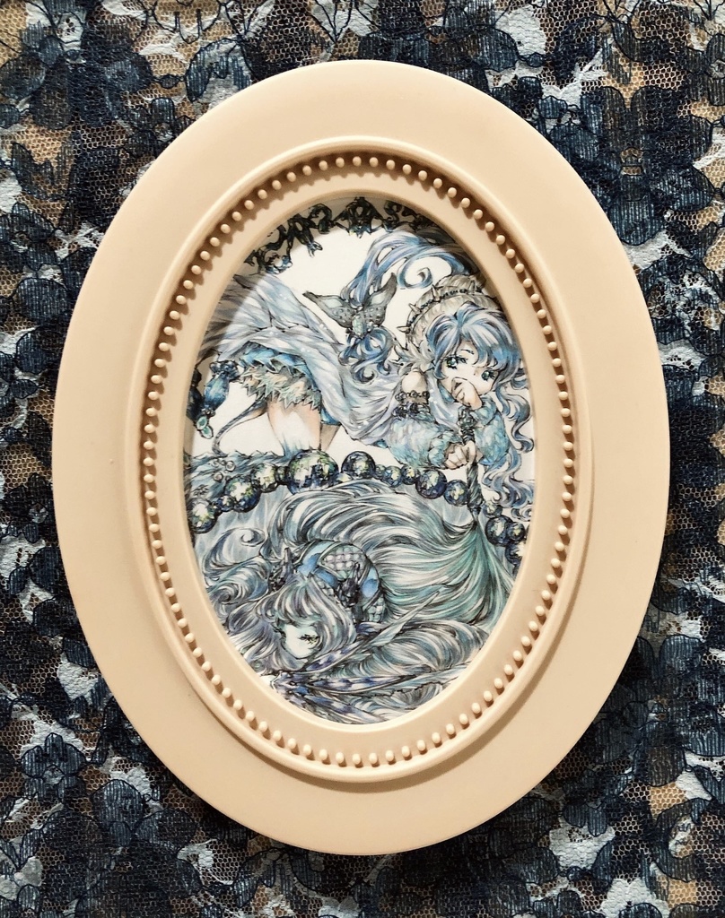 ファンタジーイラスト原画/色鉛筆・鉛筆