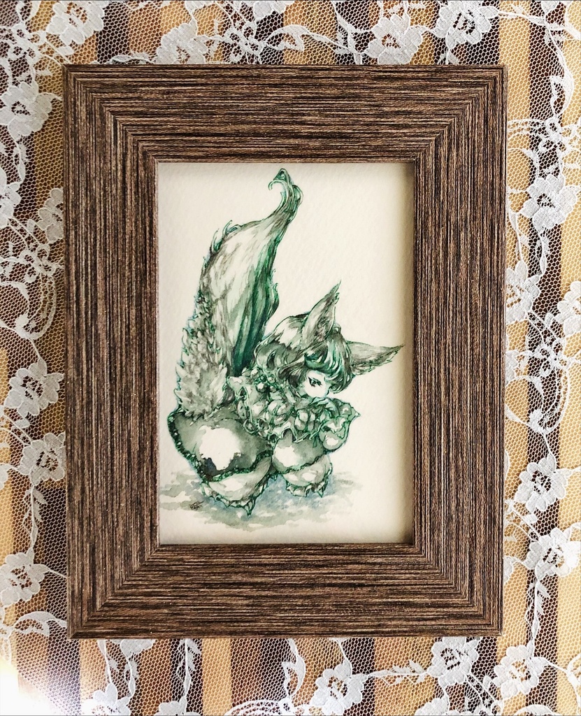 ファンタジーイラスト原画/透明水彩