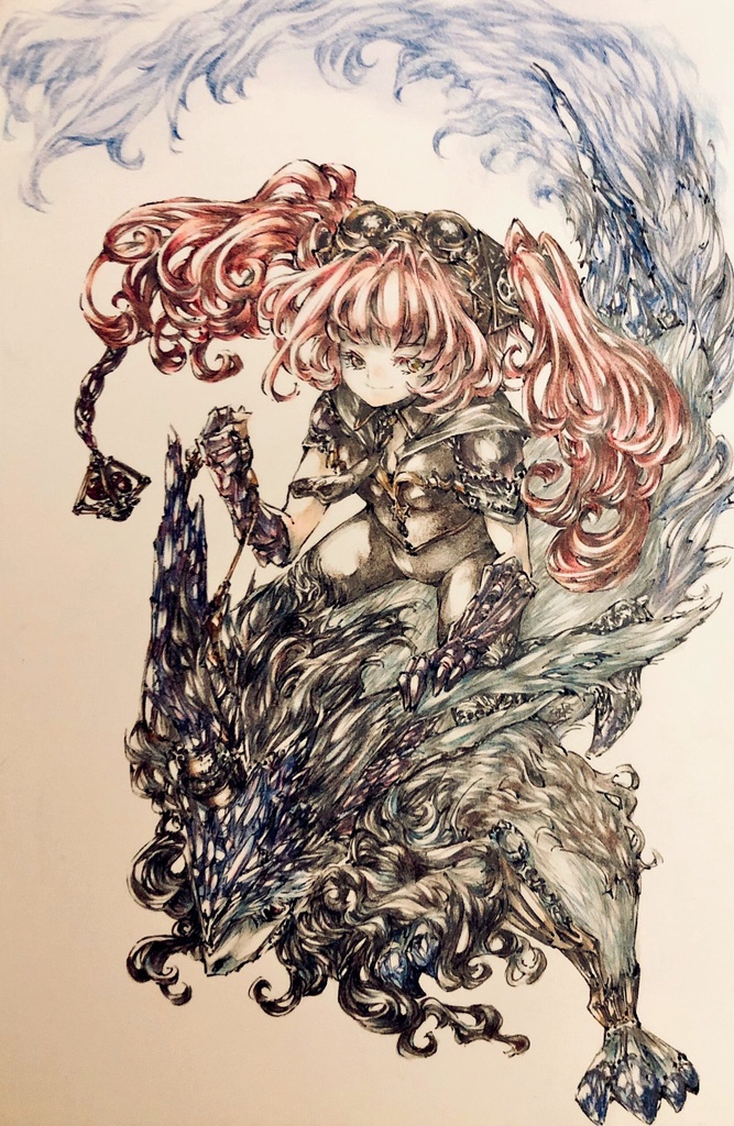 ファンタジーイラスト原画