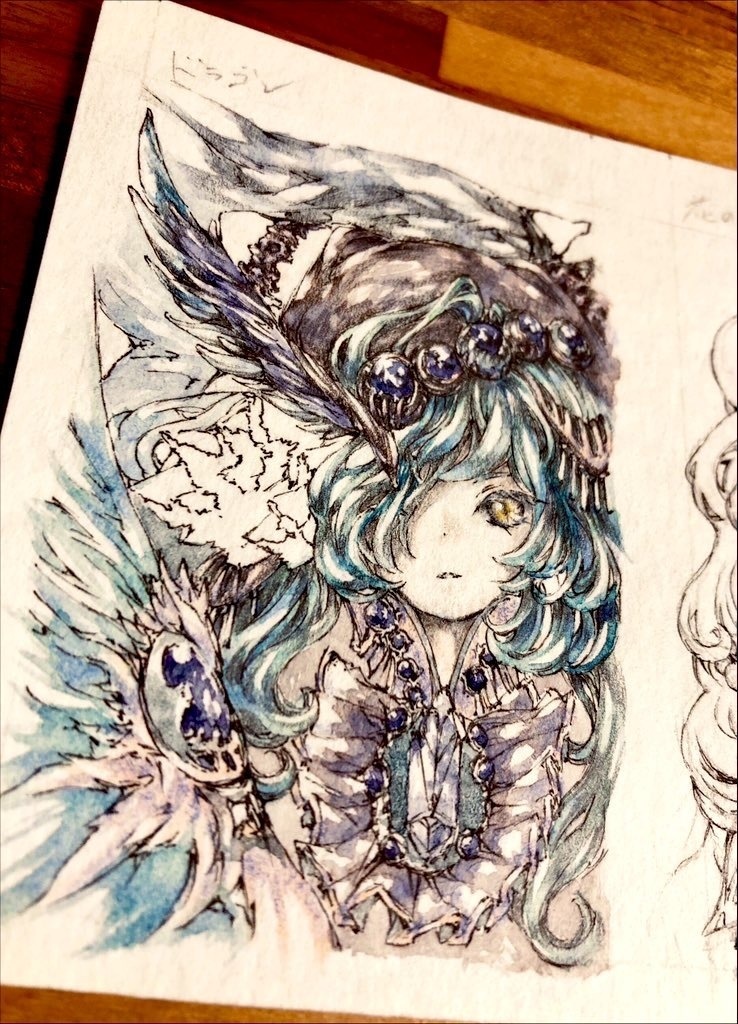 ファンタジーイラスト原画