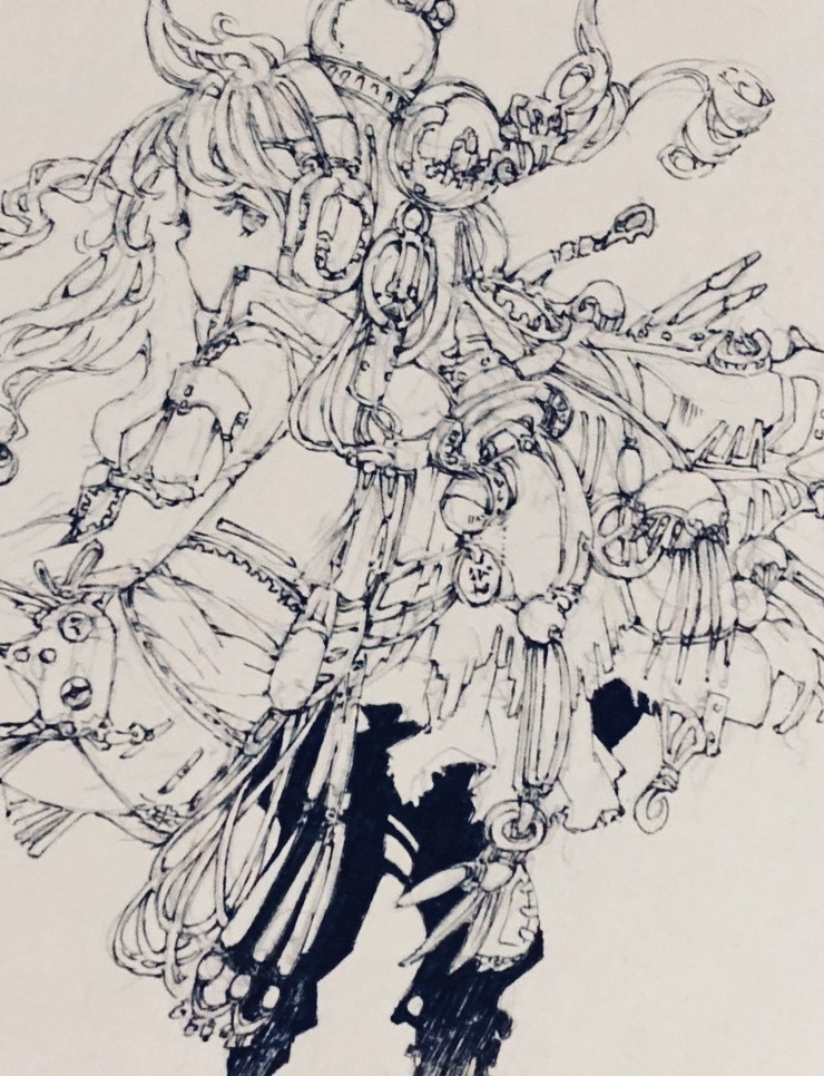 ファンタジーイラスト原画