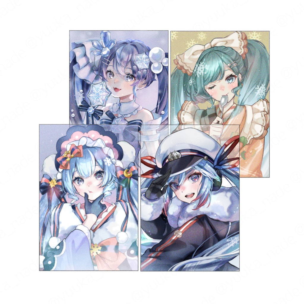 クリアポストカード4枚セット