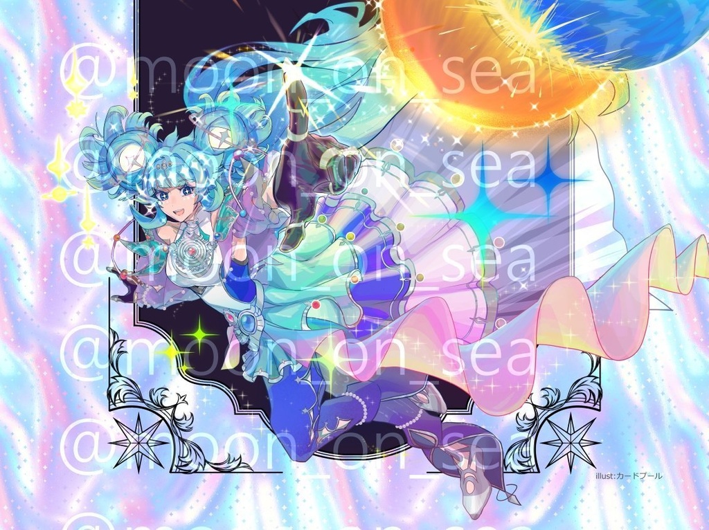 コスモス姫ホログラムA4クリアファイル(塗り絵付き)